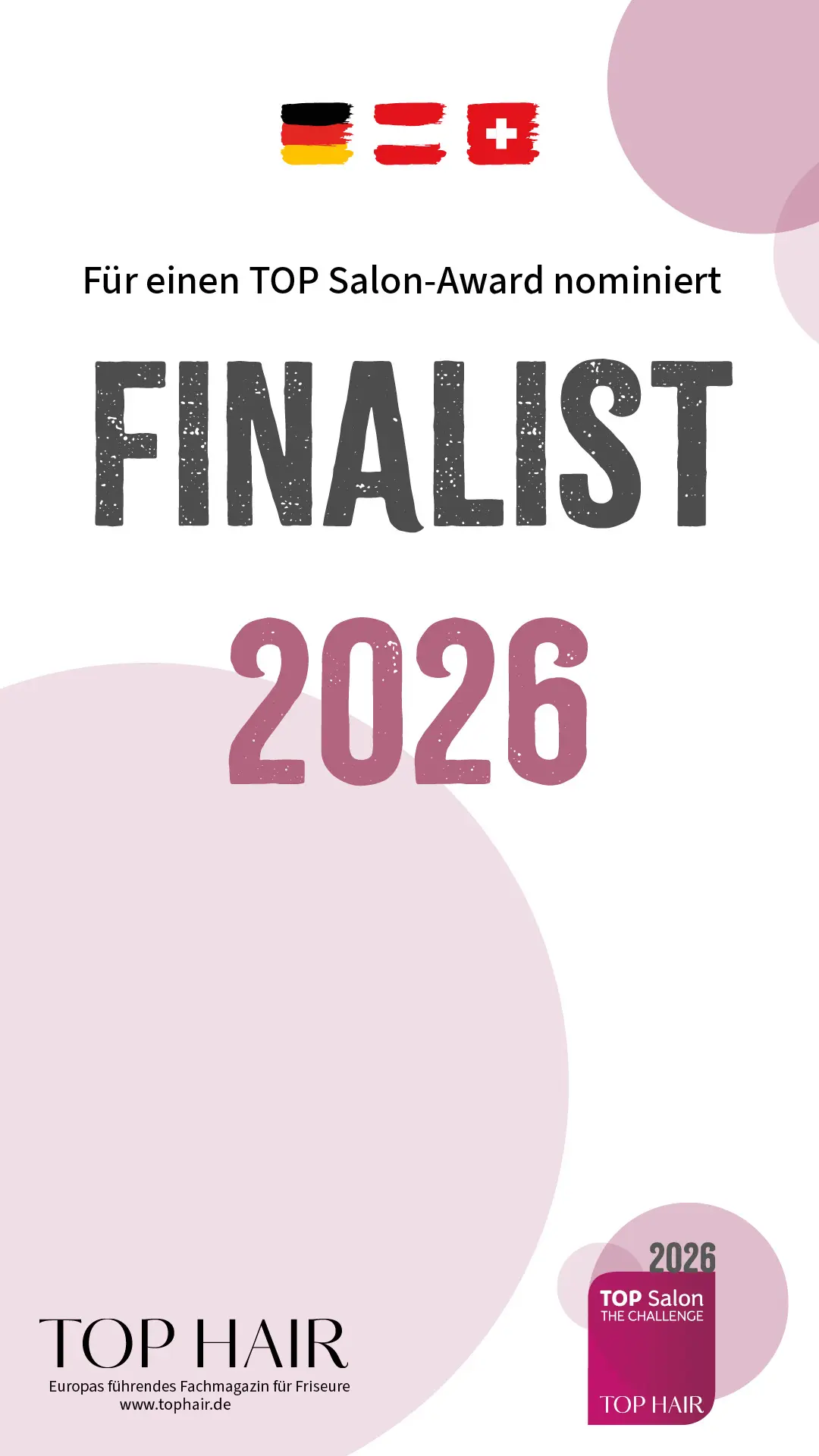 TOP HAIR Top Salon Finalist 2026 Cover